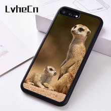 Силиконовый чехол для телефона LvheCn для iPhone 6 6S 7 8 Plus 5 5S SE X XS XR 11 PRO MAX Meerkat 2024 - купить недорого