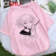 Hentai Graphic Himiko Toga T Shirt Men Summer Waifu Graphic T-shirt My Hero Academia Anime Senpai T-shirt Hip Hop Top Tees Male 2024 - buy cheap