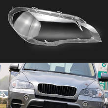 Lente de faro delantero de coche, cubierta de carcasa automática para BMW X5 E70 2008 2009 2010 2011 2012 2013 2024 - compra barato