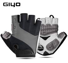 GIYO-guantes de medio dedo para deportes al aire libre, almohadilla de Gel, transpirables, para ciclismo de montaña y carretera, DH 2024 - compra barato