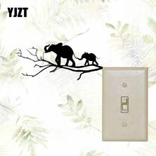 YJZT-Interruptor de decoración de pared para el hogar, adhesivo con dibujo de Animal, calcomanía de vinilo creativa 17SS-0638 2024 - compra barato