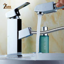 ZGRK Basin Faucets Pull Out Bathroom Faucet Single handle Basin Mixer Tap Bath Faucet Stainless steel Sink Water Crane torneiras 2024 - buy cheap