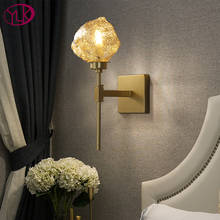 Modern Glass Wall Lamp Gold Led Wall Light Fixtures for Home Decor Bedroom Bathroom Mirror Lights Nordic Indoor Luminaire E14 2024 - buy cheap