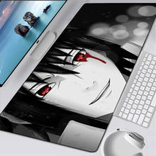 Mousepad uchiha de anime hd, mousepad grande de computador legal de desenho animado para jogos, mousepad para teclado, mesa, mouse, tapete para laptop 2024 - compre barato