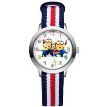 JA223-Reloj de pulsera con correa de nailon para niños, cronógrafo de cuarzo con diseño de dibujos animados, a la moda 2024 - compra barato