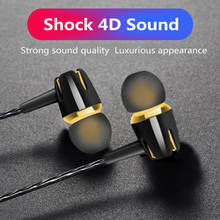 3.5mm Wired Earphones With Subwoofer Earbuds Adjustable Volume Earphone Music Sport Gaming Headset With Mic For Xiaomi Samsung 2024 - buy cheap
