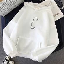 Men Hoody Streetwear Autumn Long Sleeve Cartoon Cat Print Graphic Harajuku Oversize Hoodies Sudadera Mujer 2024 - buy cheap