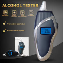 Alcohol Breath Tester Professional Digital Breathalyzer  Mini Pocket Alcohol Detector LCD Backlight Alcohol Tester With Lanyard 2024 - buy cheap