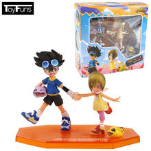 Figura de acción Digital de Anime de 12cm, Yagami, Taichi, Agumon, Hikari, Tailmon, modelo de juguete de PVC, regalo de Brinquedos 2024 - compra barato