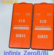 Full Cover Full Glue Tempered Glass For infinix Zero 8 8I 10H Screen Protector 9H protective film For infinix Zero 8 8I glass 2024 - buy cheap