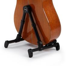 Suporte de violão de chão de alumínio, portátil, ajustável, dobrável, para guitarras elétricas, folk acústicas, baixos, ukulele, violino 2024 - compre barato