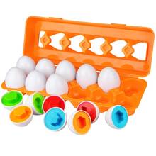 Juego de huevos para niños de 1, 2 y 3 años, clasificación de colores, juguetes educativos 2024 - compra barato
