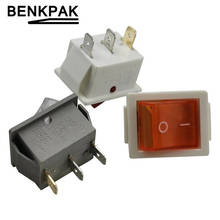 Latching Rocker Switch Power Switch 3Pins With Light 15A 250VAC 20A 125VAC 2024 - buy cheap