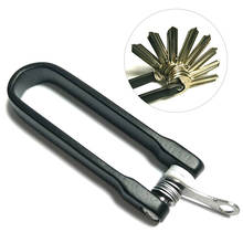 U-образный нержавеющий брелок для ключей аксессуары для кемпинга EDC брелок с инструментами карабин для ключей 2024 - купить недорого