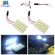 2pcs 12V 24 SMD 5050 Light Panel W5W T10 Festoon C5W 2Adapters Interior Dome Reading Car Light White Red Blue 2024 - buy cheap