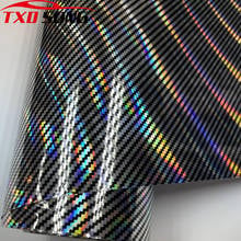 New Arrival 50cmx200/300CM 2D Laser Carbon Vinyl Automotive Wrap Film DIY Easy to Install No Mess Self Adhesive with Air Bubbles 2024 - buy cheap