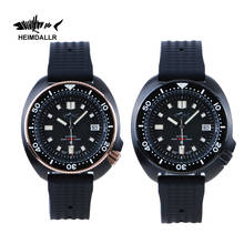 Imtft-relógio de pulso mecânico masculino 200, fabricado em cristal safira, com case preto, 2020 m de profundidade 2024 - compre barato