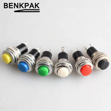 10mm spring return push button switch normally open NO pushbutton switches 2024 - buy cheap