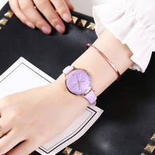 Корейская версия с узором в виде листьев, бриллиантовые повседневные женские часы с ремешком, женские часы, женские часы 2024 - купить недорого