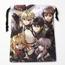 Seraph Of The End Anime Drawstring Bags Wedding Party Christmas Gift Pouches Packing 18x22cm Satin Fabric Storage Bag 0402 2024 - buy cheap