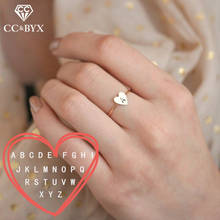 Кольца СС для женщин Размер 8 A-Z буквы из кристаллов корейское кольцо вечерние очаровательные персонализированные модные ювелирные изделия Прямая поставка YC01 2024 - купить недорого