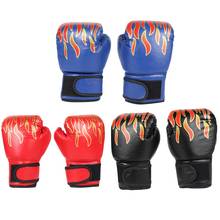 2Pcs Hot Sale Boxing Gloves Fighting Gloves High-Grade PU Leather Kids Muay Thai Sparring Kickboxing Flame for Children 2024 - buy cheap