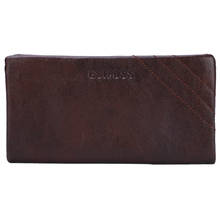 Men Business Long Wallet Casual Genuine Leather Clutch Purse Male Zipper Long Card Holder Bag Wallet 2024 - buy cheap