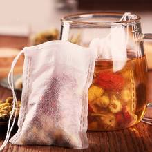 Bolsitas de té desechables vacías, perfumadas con papel de filtro para hierbas sueltas, 100 unids/lote 2024 - compra barato