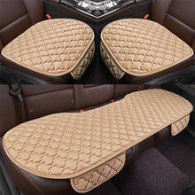 Warm Car Seat Cover Front Rear Flocking Cloth Cushion Non Slide Auto Accessories Plush Seat Protector Mat Pad With Pocket 2024 - buy cheap