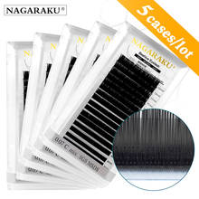 NAGARAKU 5 Cases Lot Laser Beehive Eyelash Longer Lasting Individual Eyelash Makeup Maquiagem Super High Quality Synthetic Mink 2024 - buy cheap