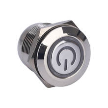 TY 1671 16mm ON-OFF led illuminated button 3v white ring power symbol led switch shortest latching push button switch 2024 - buy cheap