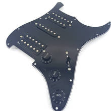 Pickguard de 3 camadas, 11 buracos, hsh, placa pré-carregada, para fender strat, substituição, ferramenta de reparo, peças 2024 - compre barato