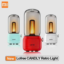 New Xiaomi Mijia Lofree CANDLY Retro Light USB Charging/Charging Stand adjustable brightness 1800k LED Light Candle light 2024 - buy cheap