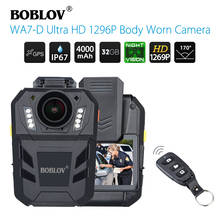 BOBLOV WA7-D Body Worn Camera HD 1296P Wearable Camera DVR Video Recorder Security Cam With Remote Control police camera 2024 - buy cheap