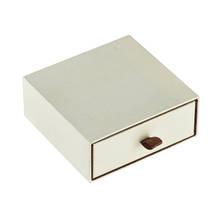 Cajón de cartón marrón kraft personalizado de alta calidad, embalaje con logotipo impreso, caja de anillo para pendientes, espuma personalizada en el interior, 500 unids/lote 2024 - compra barato