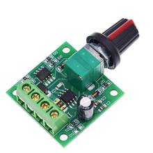 Controlador de velocidad del Motor de cc 12v, interruptor de controlador ajustable PWM 1803BK de bajo voltaje con perilla de Control 1,8 V-12V 2A 2024 - compra barato