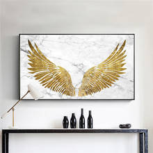 Gold wing Canvas Wall Art Single Panel Big Size Posters and Prints Living Room Cuadros Decoration Canvas Painting no frame 2024 - buy cheap