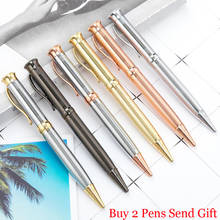 Fashion Design Brand Metal Ballpoint Pen Luxury School Student Writing Pen Buy 2 Pens Send Gift 2024 - buy cheap