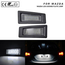2Pcs LED Number License Plate Light Lamps For Mazda 3 (Gen3,as Axela)2014-2018 CX-3 2016-up 2024 - buy cheap