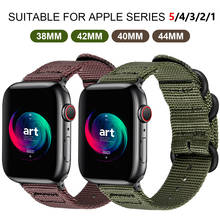 Hot Sell Nylon Watchband for Apple Watch Band Series 4/3/2/1 Sport Bracelet accessories 42 mm 38 mm 40mm 44mm Strap For iwatch 2024 - buy cheap