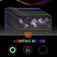 Gaming Mouse Pad RGB Mouse Pad Gamer Mousepad LED Big Desk Mat For Mouse Large Surface Mause Pad Keyboard Computer Accessories 2024 - buy cheap