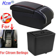 For Citroen Berlingo Armrest Retrofit parts For Peugeot Partner tepee Car Armrest Storage box car accessories Charging USB LED 2024 - buy cheap