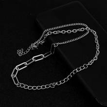 Minimalist Stainless Steel Sweater Chain Necklaces For Women 4 Styles Chain Splicing Necklace Men Jewelry Never Fade 2024 - buy cheap