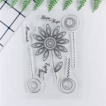 Flower NEW 2020 Clear Stamps For Scrapbooking Cutting Dies Set/Craft Supplies Bullet Journal Rubber Stamp Sentiment Card Making 2024 - buy cheap