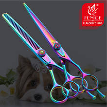 Fenice-conjunto profissional de tesoura para tosa de pets, 6.5 polegadas, para cortar cabelo de cachorro, kit de ferramentas para corte 2024 - compre barato