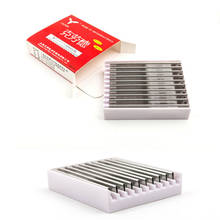 New 10 PCS/1BOX Replacement Hairdressing Hair Shaving Cutting Styling Razor Blades 2024 - buy cheap