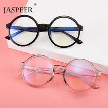 JASPEER 2020 Round Anti Blue Glasses Men Radiation Computer Glasses Anti Blue Light Blocking Clear Eye Glasses Frame For Women 2024 - buy cheap