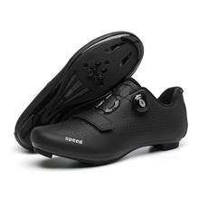 Обувь для велоспорта для мужчин, SPD, шоссейные велосипедные кроссовки, профессиональная спортивная обувь с самоблокирующимся покрытием, Ультралегкая велосипедная черная обувь, Sapatilha Ciclismo 36-47 2024 - купить недорого