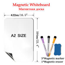 A2 Size Whiteboard Magnetic Soft Stickers Large White Board Message Writing Drawing Office School Refrigerator Magnets Plan Week 2024 - buy cheap