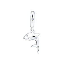 Charms Fits for Pandora Bracelets Sweet Shark Bead 100% 925 Original Sterling Silver Jewelry Free Shipping 2024 - buy cheap